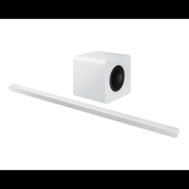 Samsung S801D Ultra Slim 3.1.2ch Lifestyle Soundbar with Subwoofer - White | HW-S801D-XU