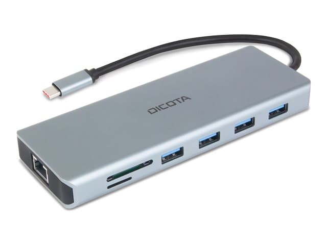 DICOTA - docking station - USB-C - DP, HDMI - 1GbE