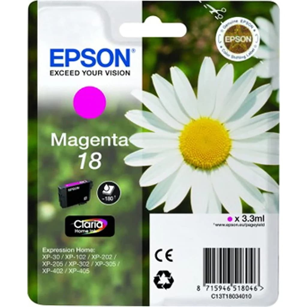 Epson 18 3.3ml Original Ink Cartridge - Magenta | SEPS1048