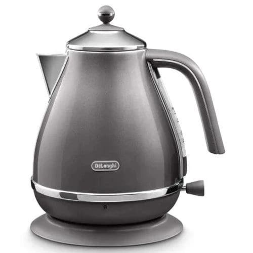 DeLonghi Icona Metallics 1.7L Kettle - Grey | KBOT3001.GY