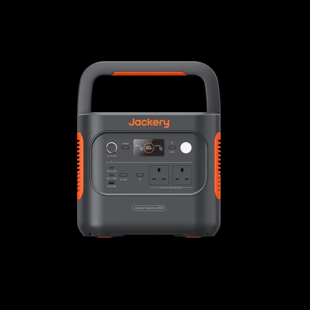 Jackery Explorer 2000 v2 Portable Power Station - Black & Orange | 263-21-0001-000270