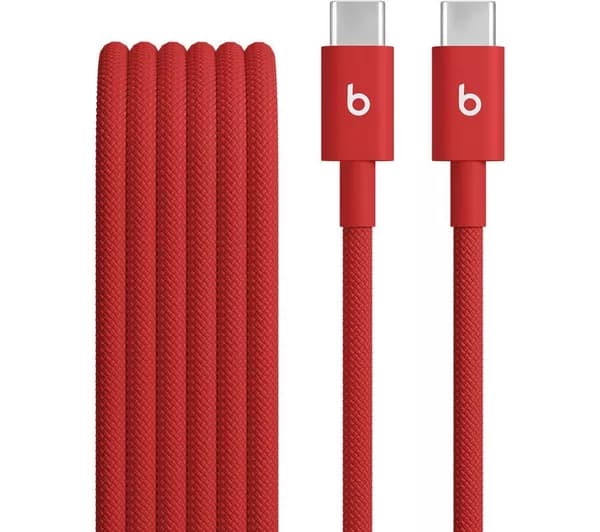BEATS USB-C to USB-C Woven Cable - 1.5 m, Rapid Red