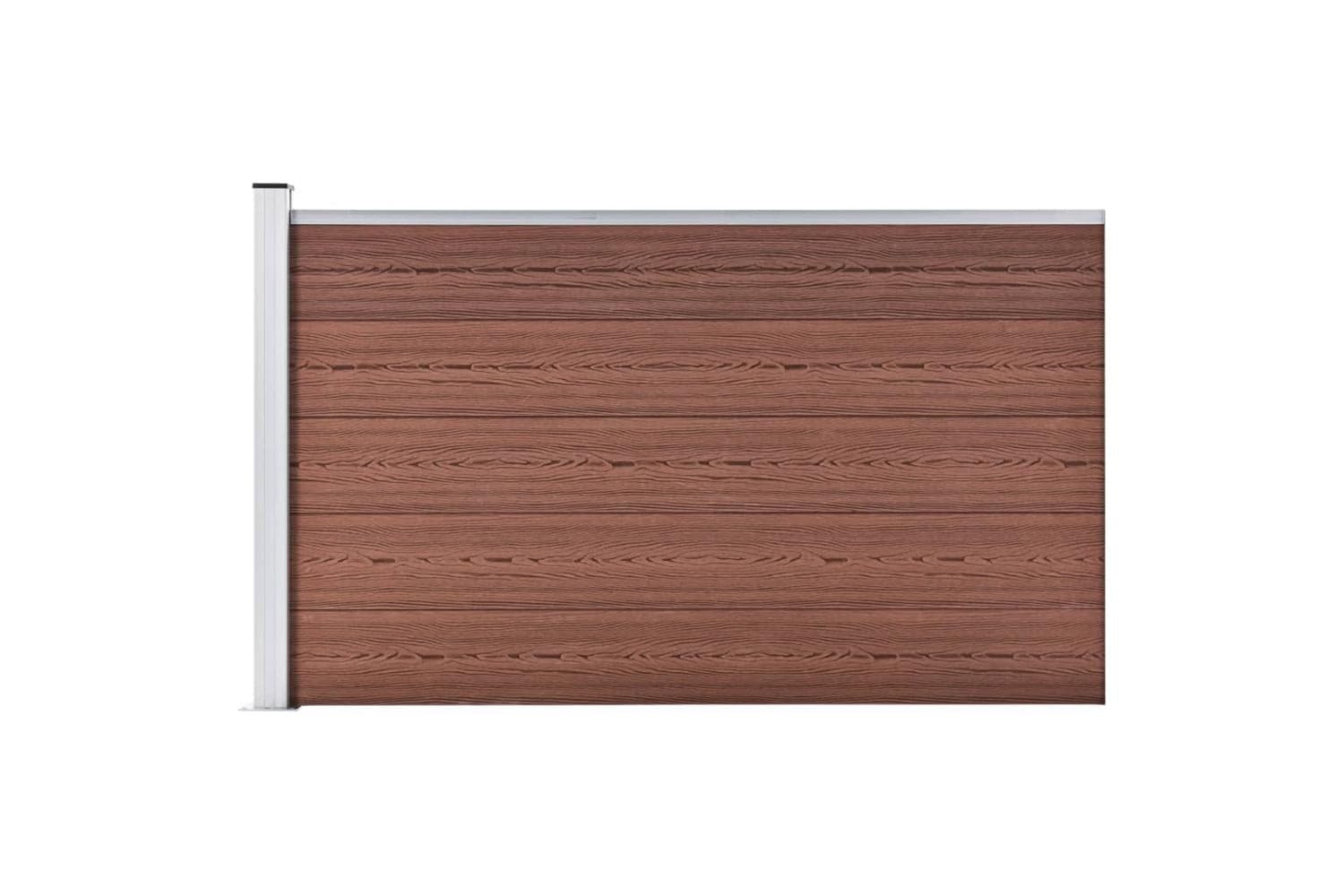 vidaXL 49074 Garden Fence Wpc 175x105cm Brown
