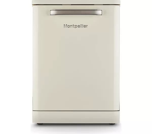 MONTPELLIER Retro MAB1353DC Full-size Dishwasher - Cream