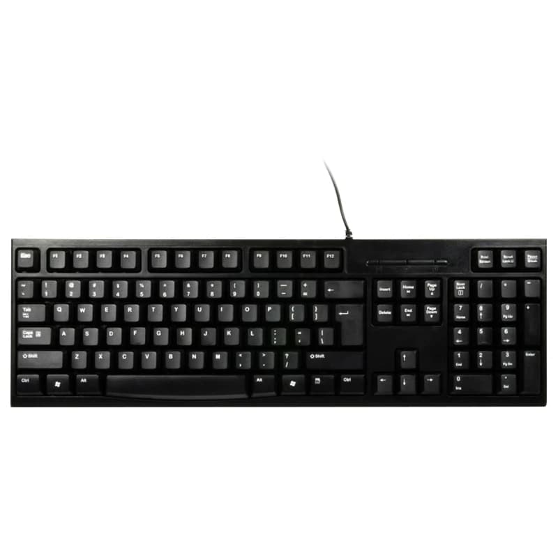 Port Connect Wired USB Qwerty Keyboard - Black | 900753-UK