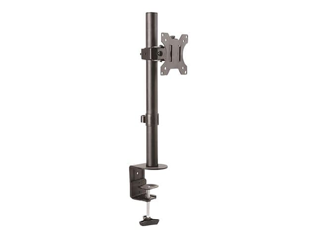 Startech Single Monitor Desk Mount, Single Screen Heavy Duty Pole Mount for up to 8kg VESA Compatible Displays, Ergonomic Height Adjustable Monitor Ar