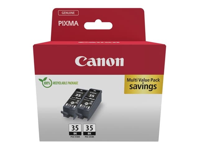 CANON - PGI-35BK Twin Pack - 2-pack - black - original - ink tank