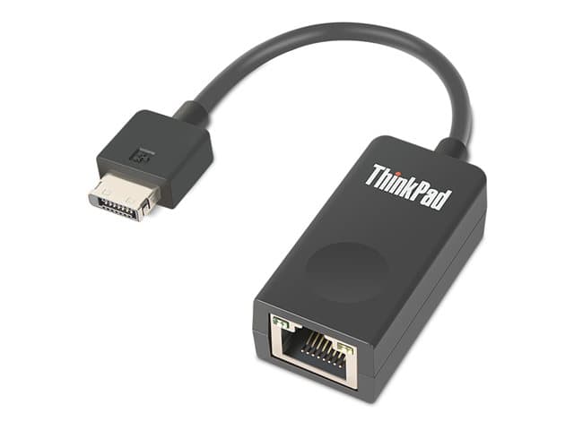 LENOVO - ThinkPad Ethernet Extension Adapter Gen 2 - Network adapter cable - RJ-45 (F) to Lenovo Ethernet extension connector (M) - 8 cm - for ThinkCentre M75t Gen 2, ThinkPad L13 Yoga Gen 2, P14s Gen 2, T14s Gen 2, X13 Gen 2