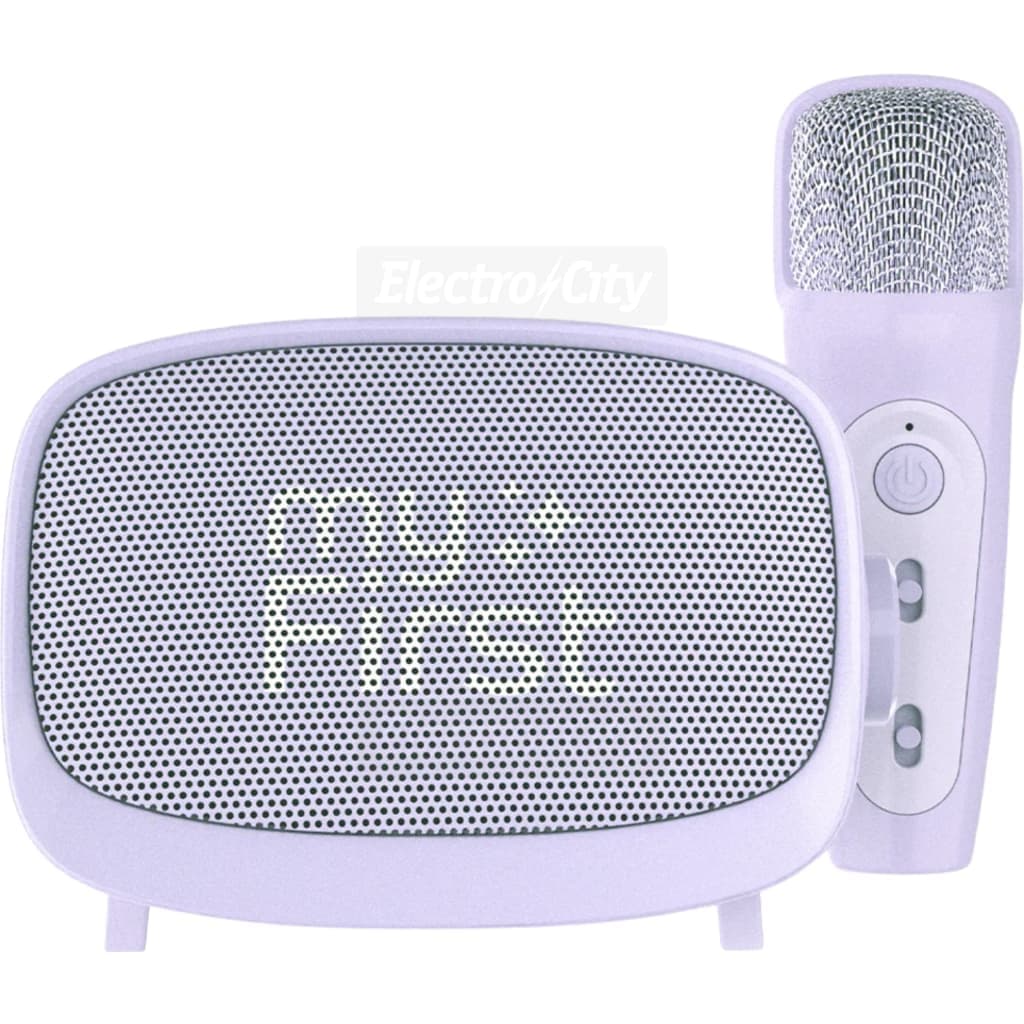 myFirst Voice 2 Wireless Karaoke Speaker &amp; Microphone Combo with Voice Effects | Purple