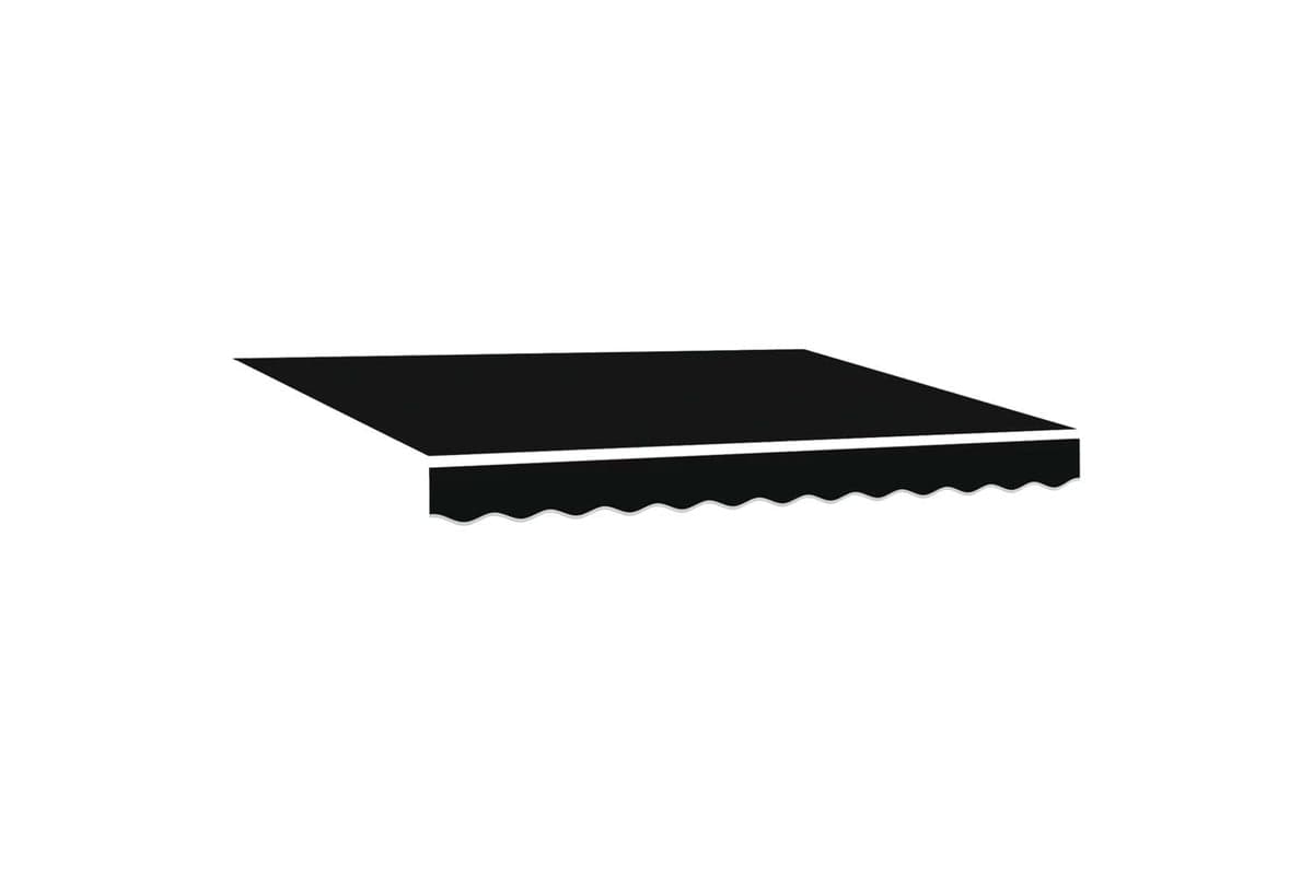 Vidaxl Retractable Awning Manual Black 300 X 250 Cm Fabric And Metal