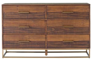 Retreat Dresser | 6 Drawer | Walnut Effect