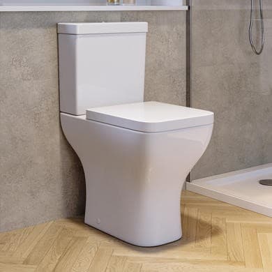 Close Coupled Comfort Height Short Projection Toilet with Soft Close Seat - Austin