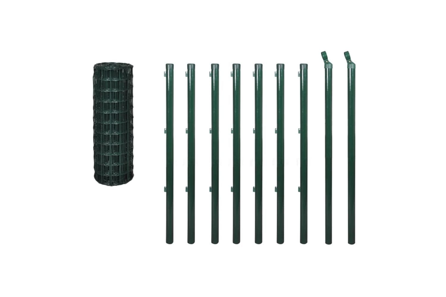 Vidaxl 140564 Euro Fence Steel 10x0.8 M Green