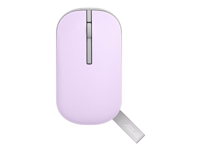 ASUSTEK - ASUS MD100 - mouse - 2.4 GHz, Bluetooth 5.0 LE - lilac mist