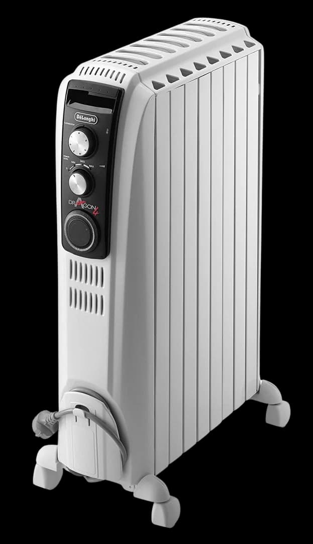 De’Longhi Dragon 2000W Oil-Filled Radiator | White