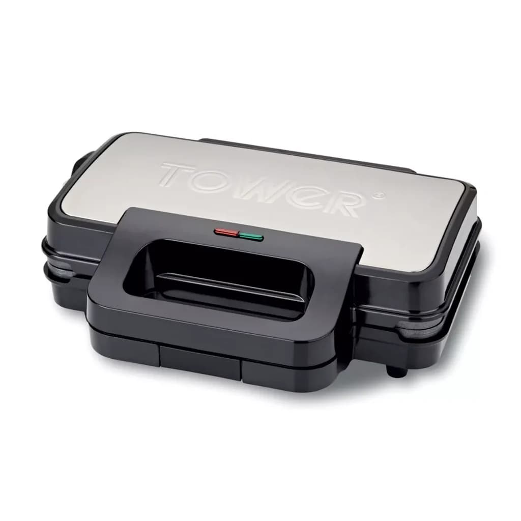Tower 900W Deep Filled Sandwich Maker - Stainless Steel | T27031