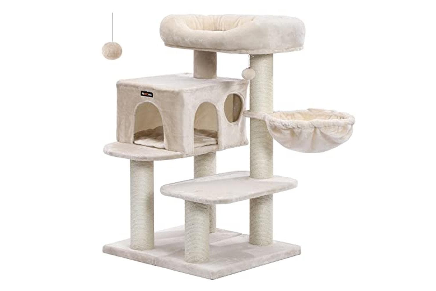 Feandrea Cat Tree | Cat Tower | Plush & Sisal | Large