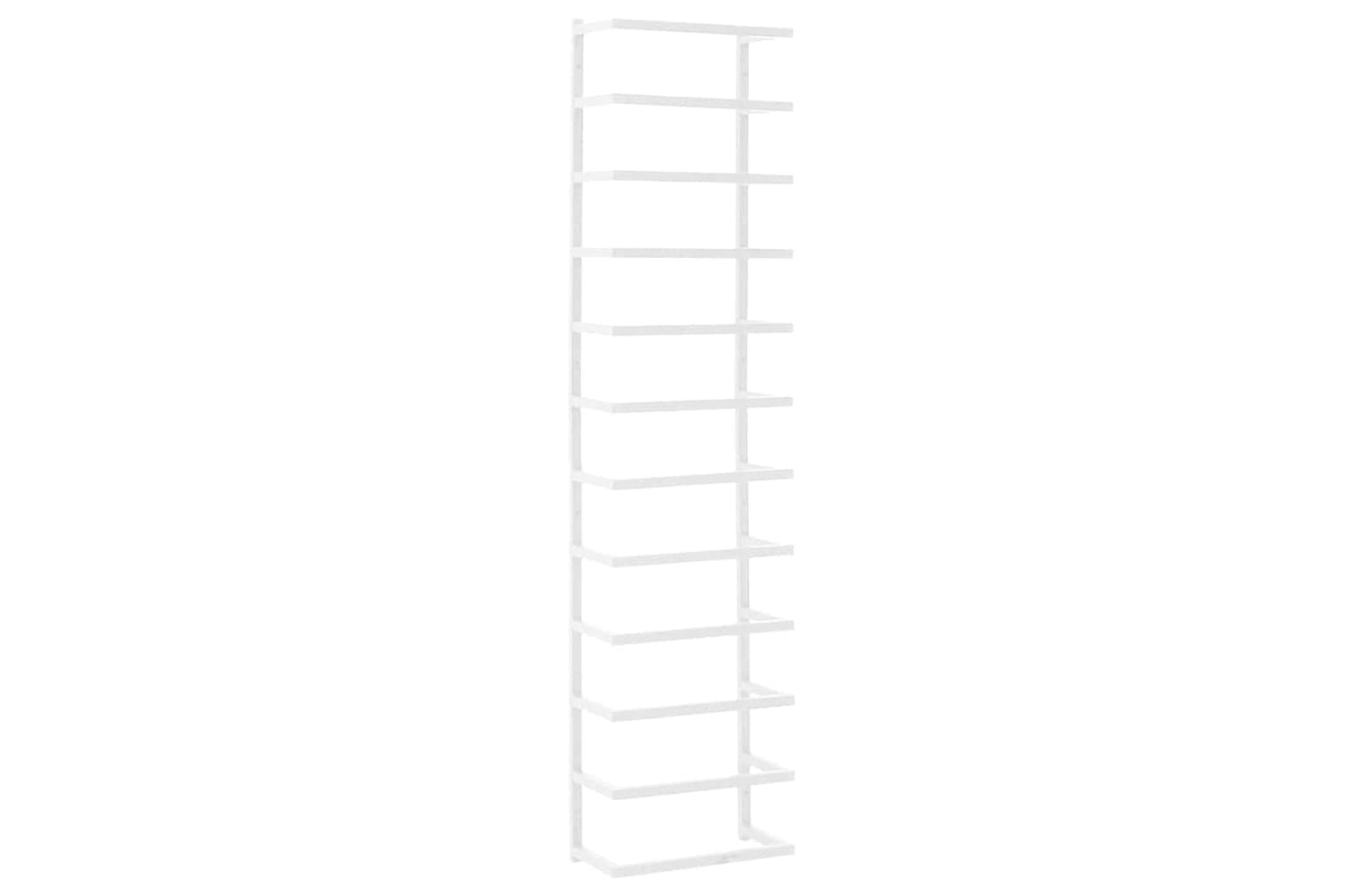 vidaXL 336126 Towel Rack White 24x12x96cm Steel