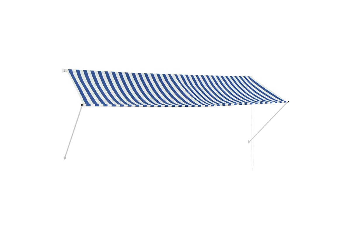 Vidaxl Retractable Awning 350x150 Cm Blue And White