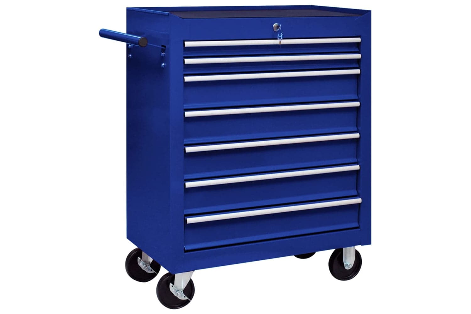 vidaXL 147173 Workshop Tool Trolley with 7 Drawers | Blue