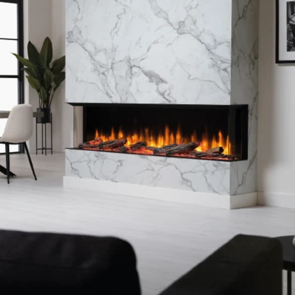 Dimplex Ignite Ultra 74" Built-In Electric Fire - Black | ULT74