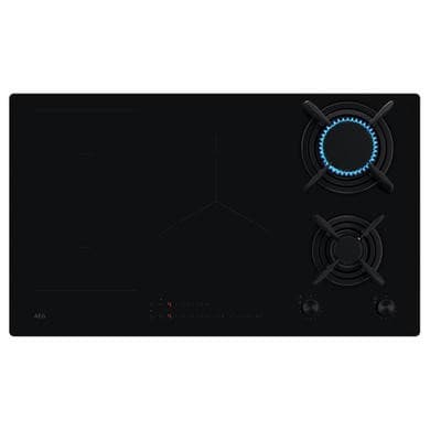 AEG 8000 Series Dual Fuel Hob with 3 Induction Zones and 2 Gas Burners