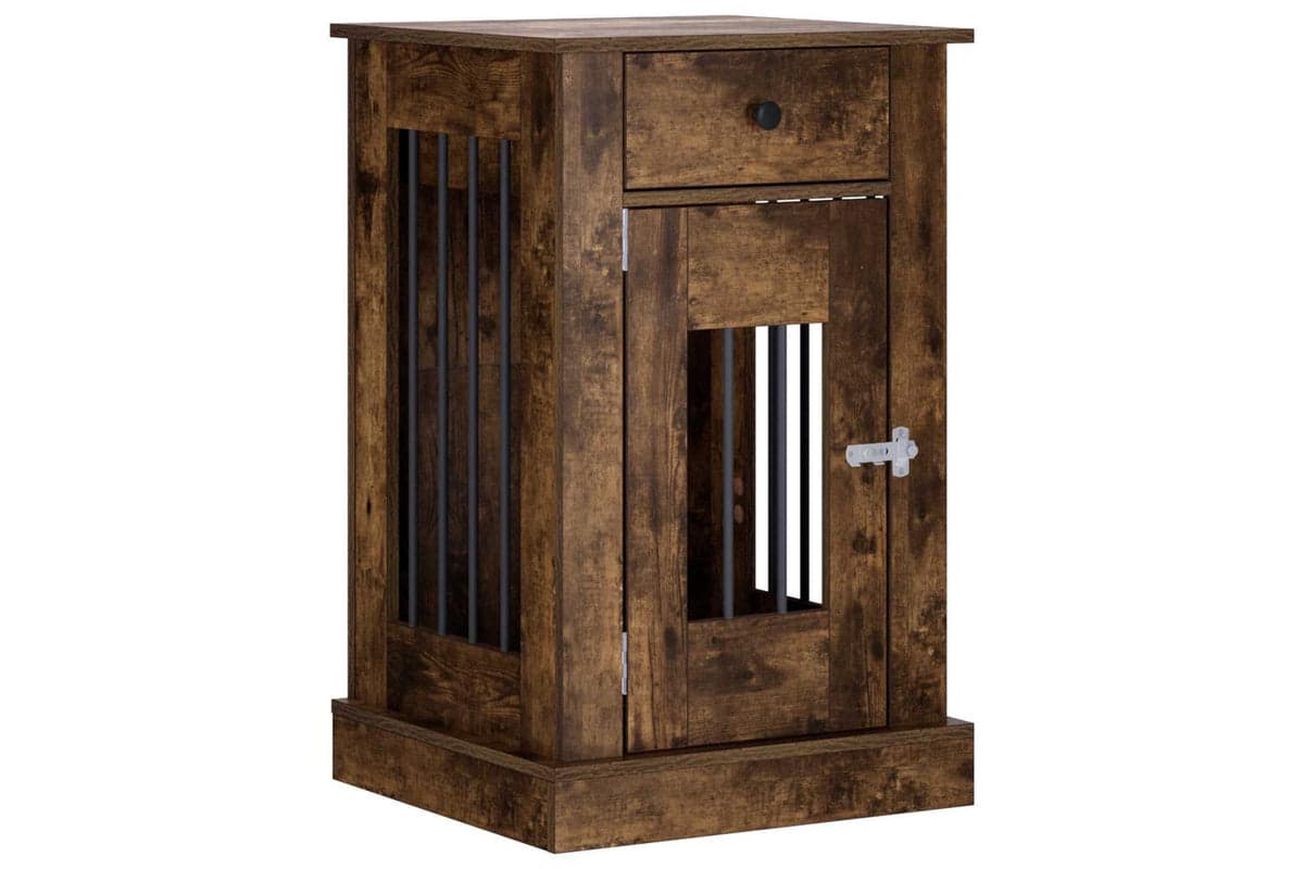 Vidaxl Dog Crate Furniture Smoked Oak 50 X 475 X 80 Cm