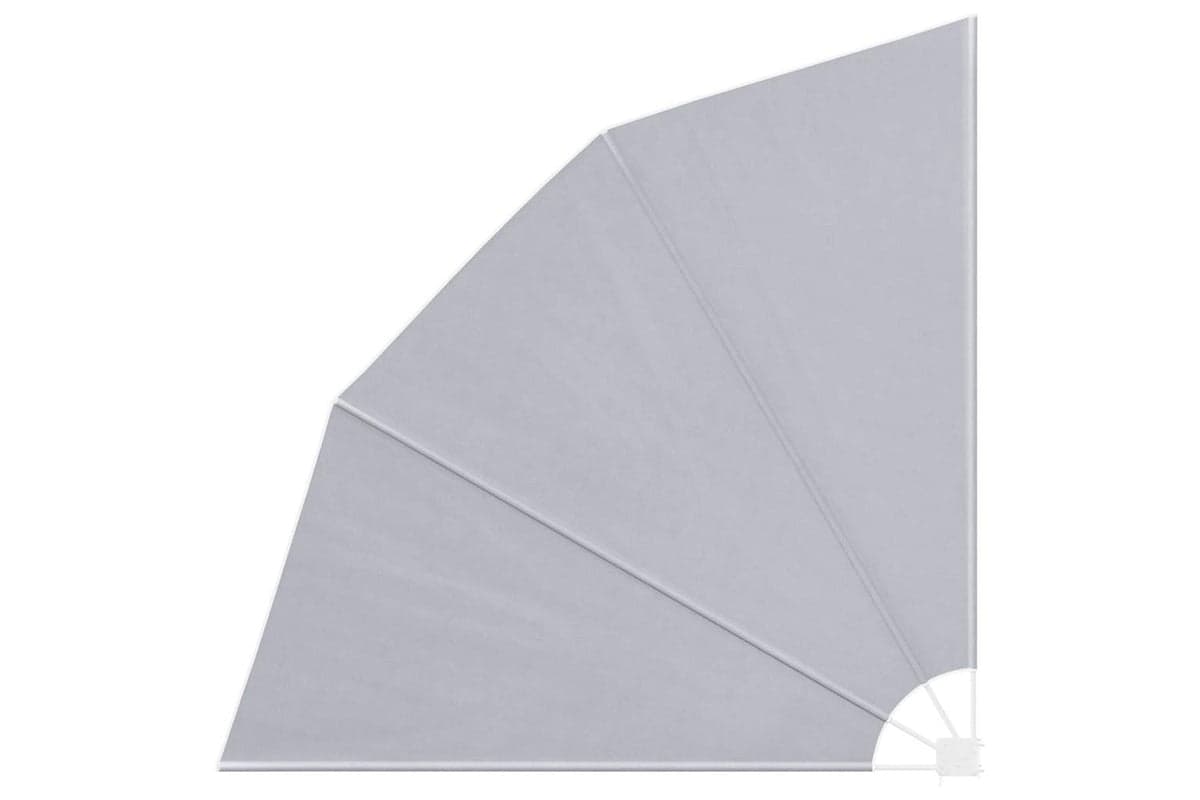 vidaXL 41573 Collapsible Balcony Side Awning Grey 210x210cm
