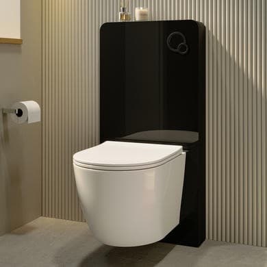 Hako Wall Hung Toilet with Glass Cabinet