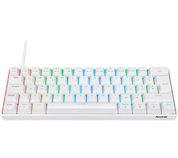 SMANOS C-450 Mini Pro RGB Mechanical Gaming Keyboard - White