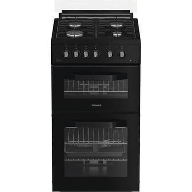 Hotpoint 50cm Gas Cooker - Black