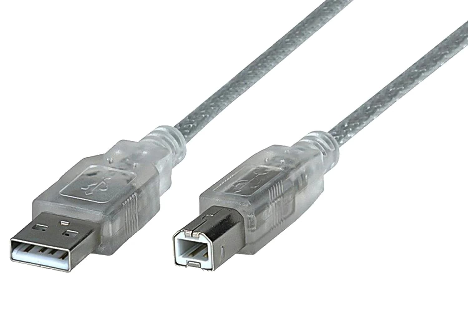 Manhattan 1.8m Hi Speed USB Cable | Silver