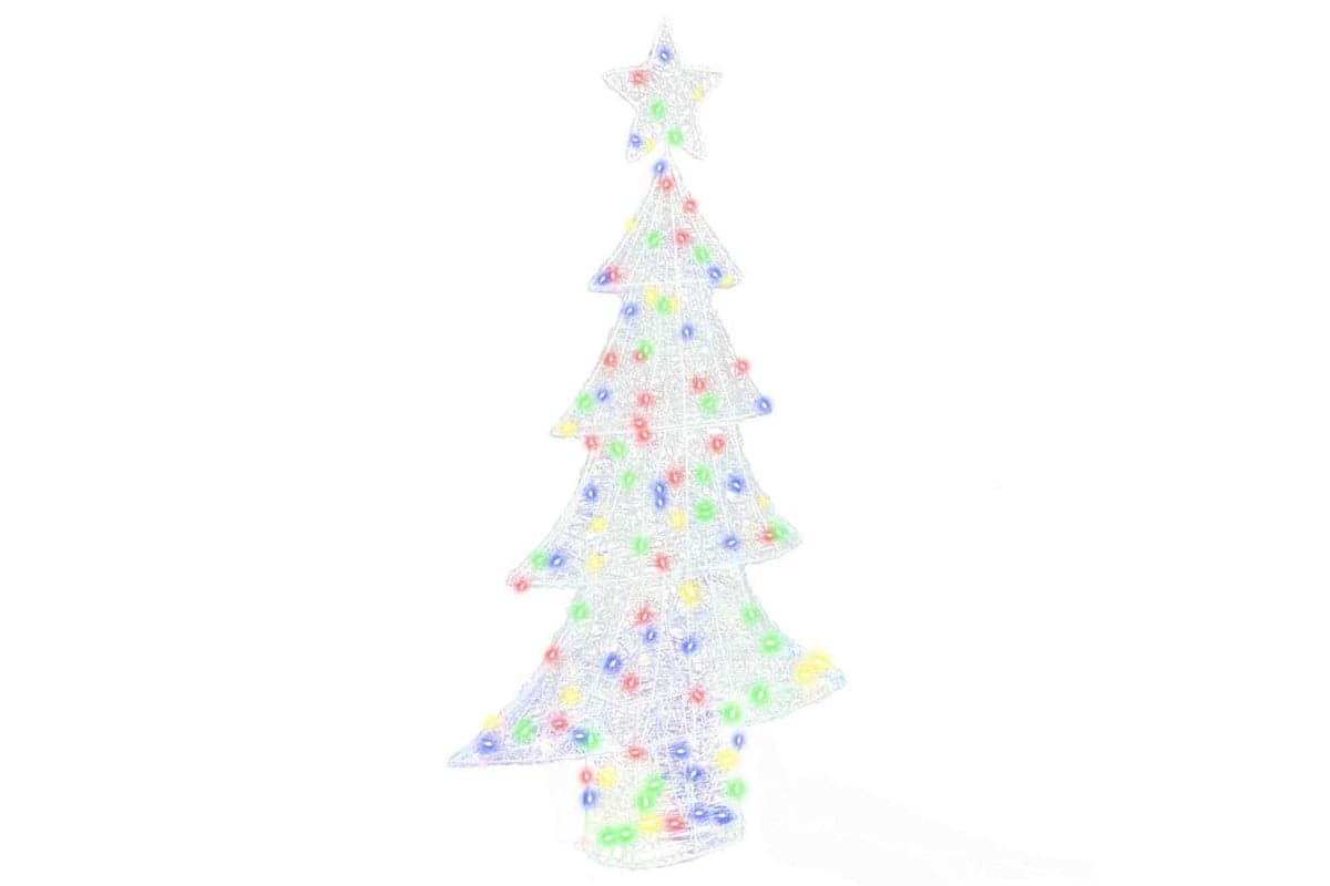 Vidaxl Christmas Tree With 160 Leds Multicolour 150 Cm Acrylic