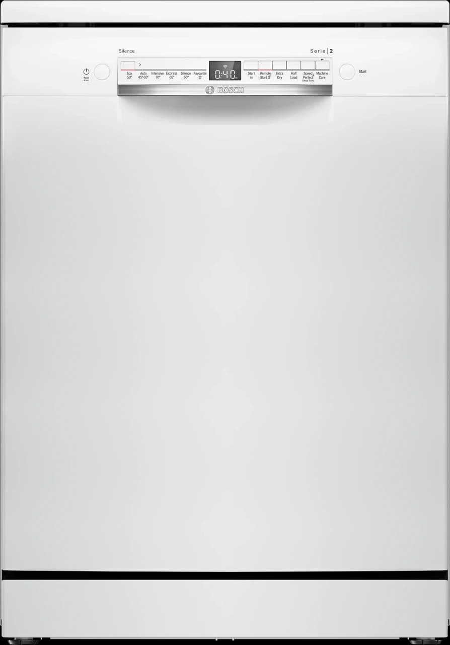Bosch SMS2HVW06G Series 2 60cm Freestanding Dishwasher 14 Place Settings – White