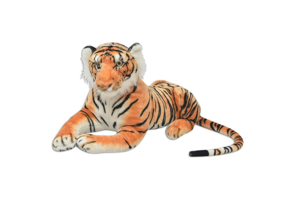 vidaXL 80163 Tiger Toy Plush Brown Xxl