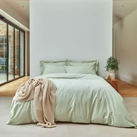 200 Thread Count Percale Duvet Set Sage