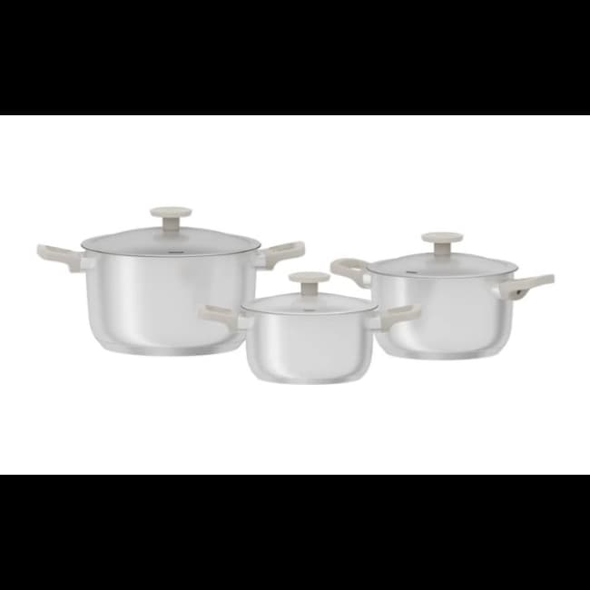 BergHoff Leo Bolt 6 Piece Cookware Oyster Lids | 3950722