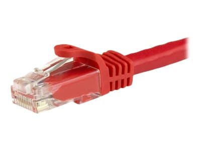 STARTECH.COM - Startech 7.5m CAT6 Ethernet Cable, 10 Gigabit Snagless RJ45 650MHz 100W PoE Patch Cord, CAT 6 10GbE UTP Network Cable w/Strain Relief, Red, Wiring is UL Certified/TIA - Category 6 - 24AWG (N6PATC750CMRD) - patch cable - 7.5 m - red