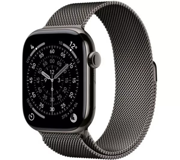 APPLE Watch Series 11 Cellular - 46 mm Slate Titanium Case with Slate Milanese Loop, S/M