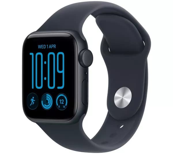APPLE Watch SE 3 Cellular - 40 mm Midnight Aluminium Case with Navy Blue Sport Band, M/L