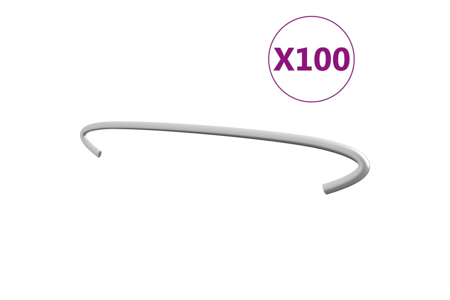 Vidaxl 145622 Gabion Hooks 100 Pcs Galvanised Steel 30 Cm