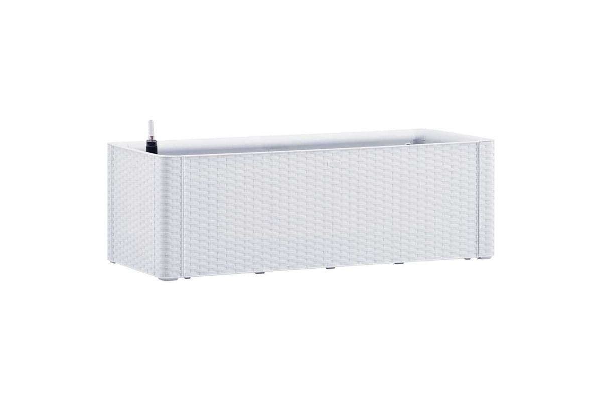 vidaXL 313959 Garden Raised Bed With Self Watering System White 100x43x33cm
