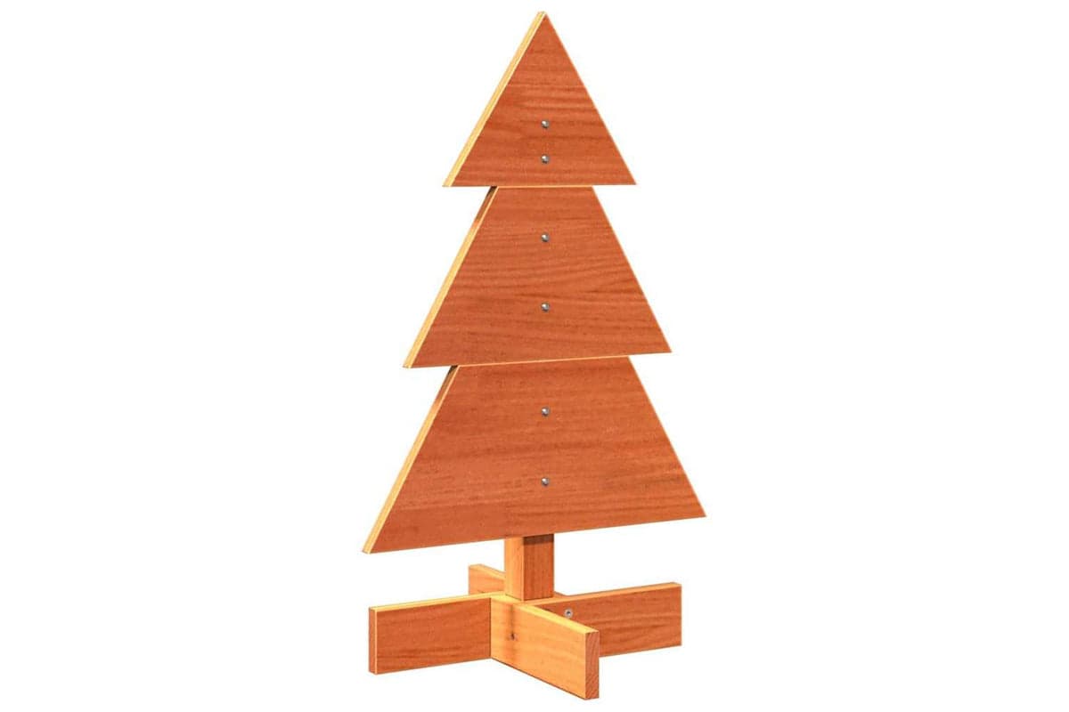 Vidaxl Wooden Christmas Tree For Decoration Wax Brown 60 Cm
