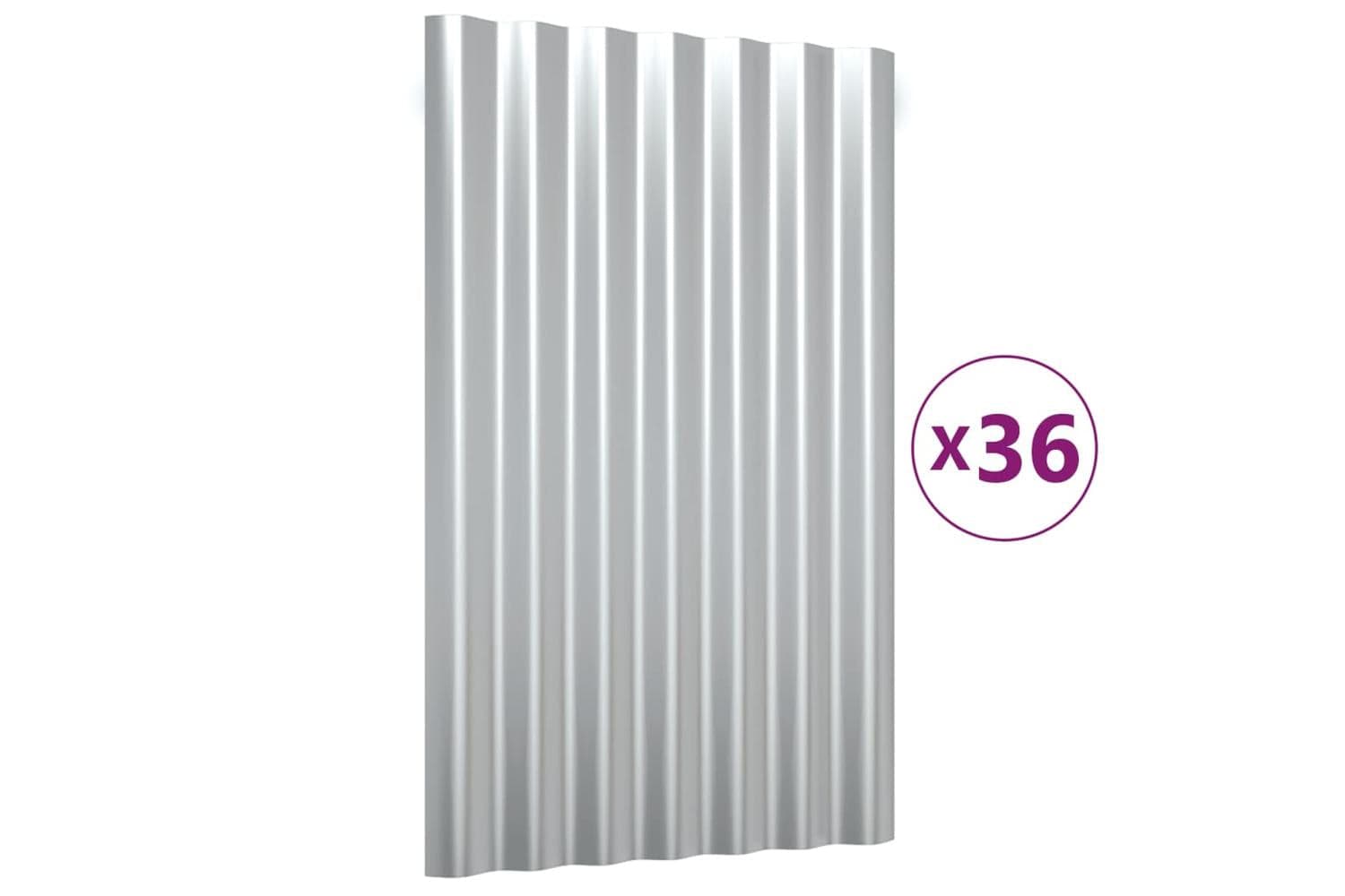vidaXL Roof Panels Powder-coated Steel