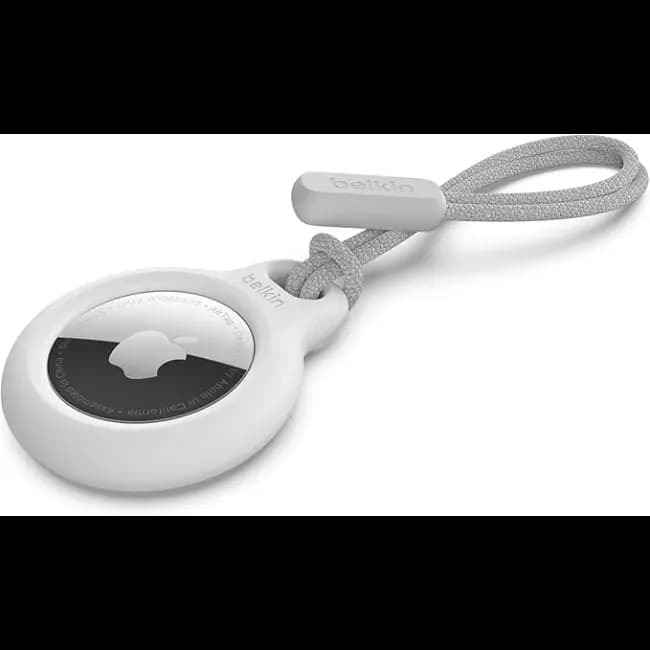 Belkin Secure Apple Air Tag Holder With Strap - White | F8W974BTWHT