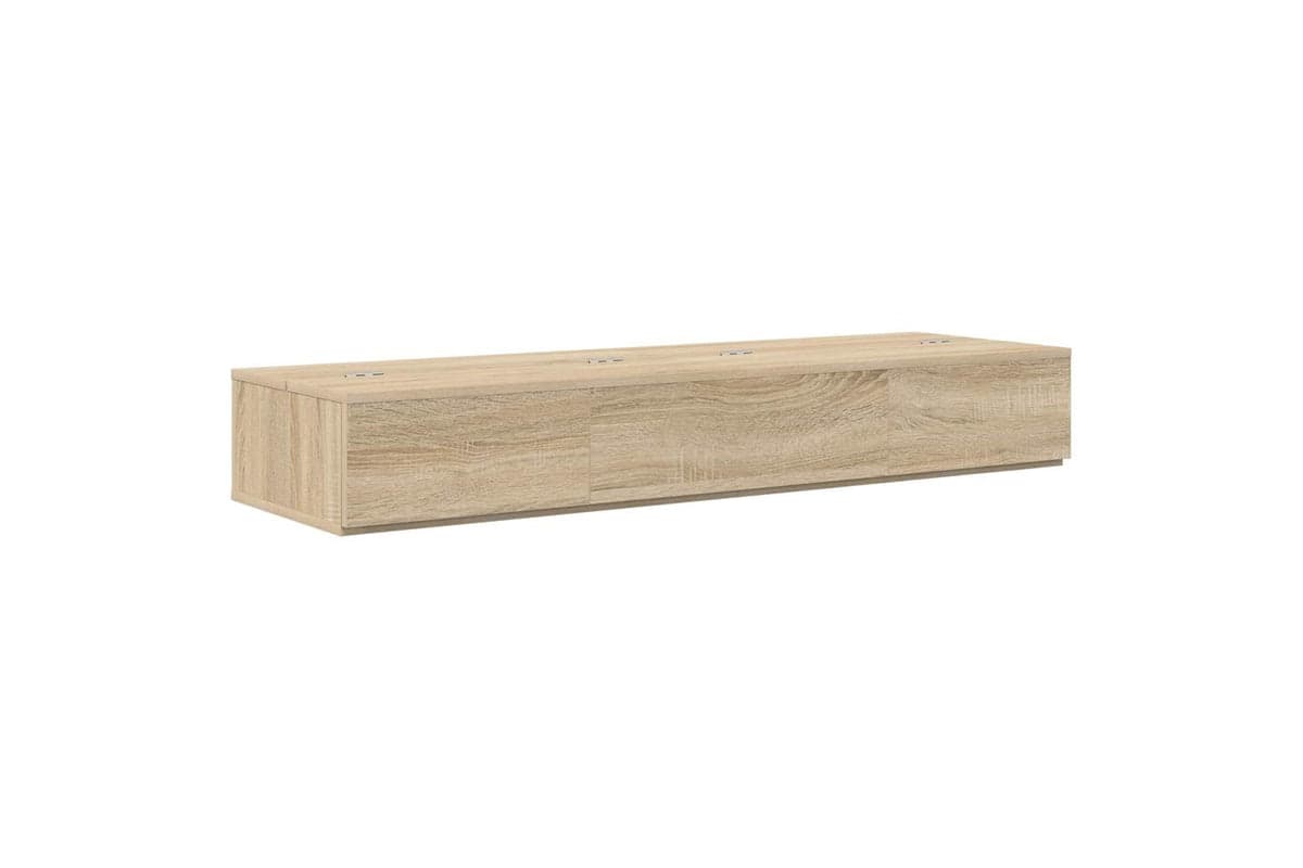 Vidaxl Studio Desk Sonoma Oak 152 X 40 X 195 Cm Engineered Wood