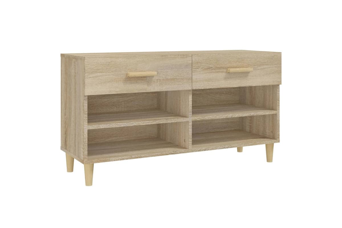 vidaXL 812819 Shoe Cabinet Sonoma Oak 102x35x55cm Engineered Wood