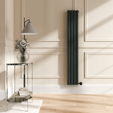 Evergreen Vertical Smart Electric Radiator with Wi-Fi Thermostat - 1200W - H1600xW236mm - Bathroom Safe