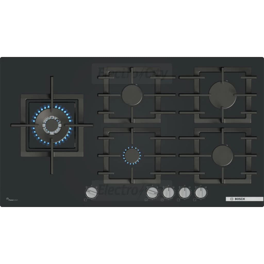 Bosch Series 6 5 Zone 90cm Gas Hob | Black