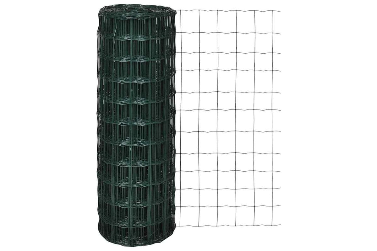 Vidaxl 140593 Euro Fence Steel 25x1.5 M Green